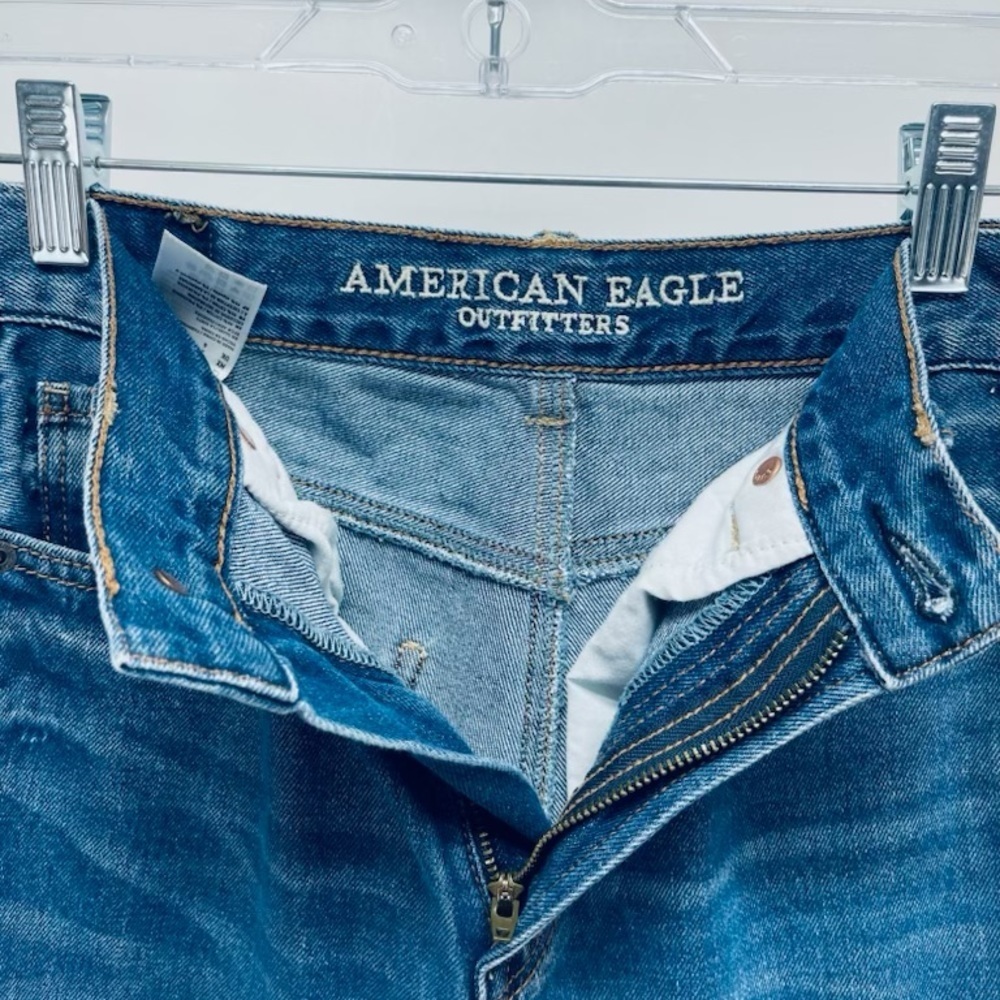 Américan Eagle Outfitters Women’s Jeans Straight Blue Regular Size 2 - Picture 6 of 8